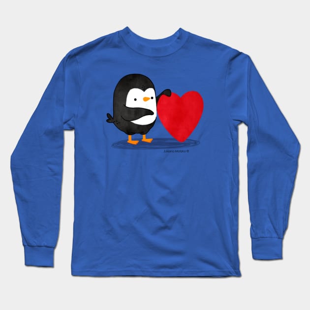 Penguin in Love 4 Long Sleeve T-Shirt by thepenguinsfamily